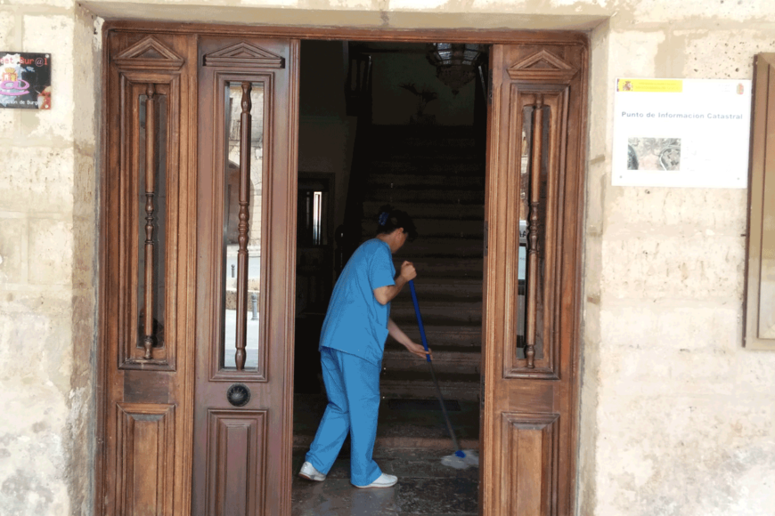 Limpieza museos de las villas de Amaya